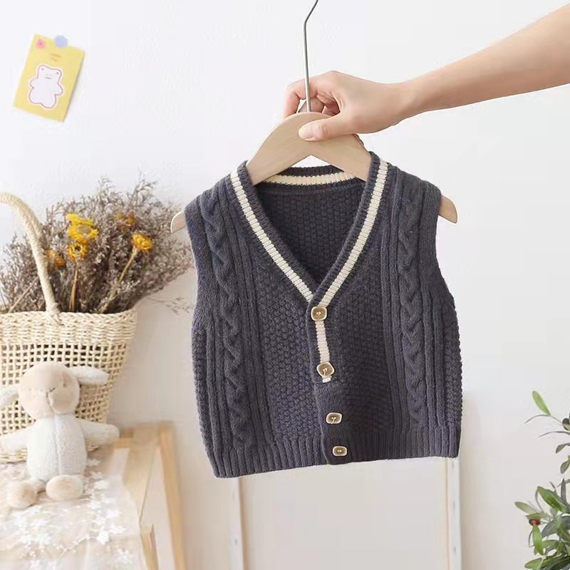 Chandail Chandail Bébé Chandail Vest Outwear au printemps et en automne