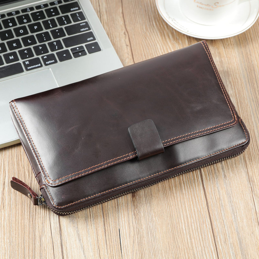 Top Layer Cattlehide en cuir Mode personnalisé hommes d'affaires