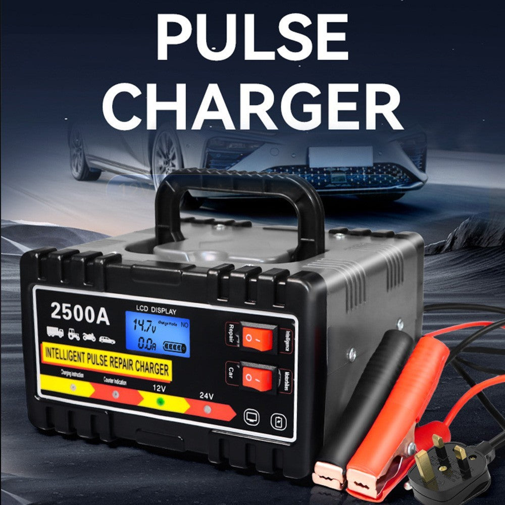 2500A DUTY HEAVY 12 24V CAR BATTERY CHARGER SMART PULSE TRICKLE DE RÉPONSE