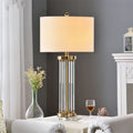 Postmoderne étude colonne de cristal de luxe salon
