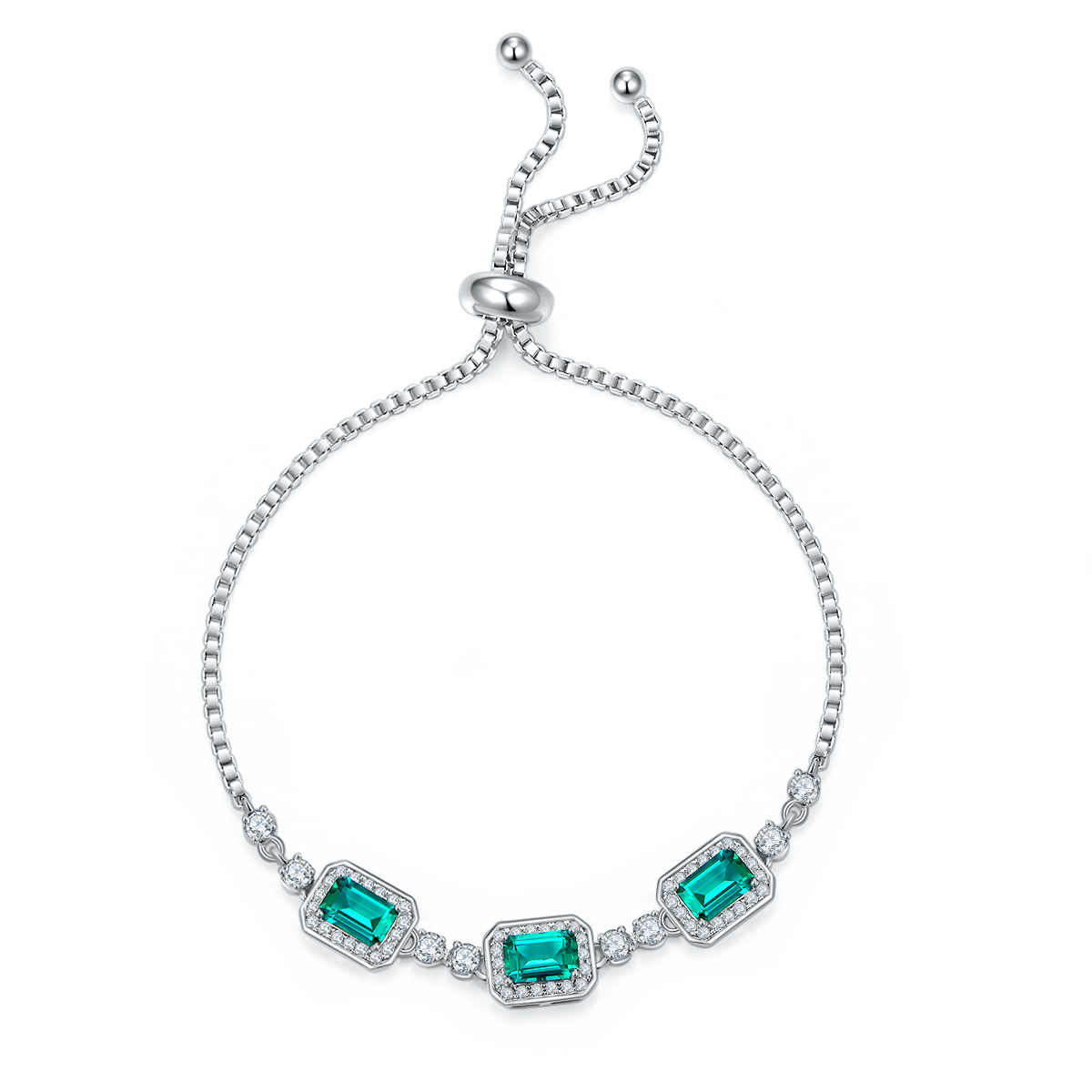 S925 Bracelet Bolo réglable en argent sterling
