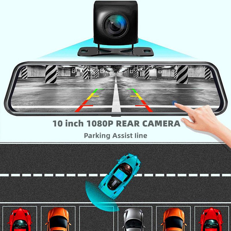 Double enregistrement avant et arrière Vue arrière Miroir Dash Cam