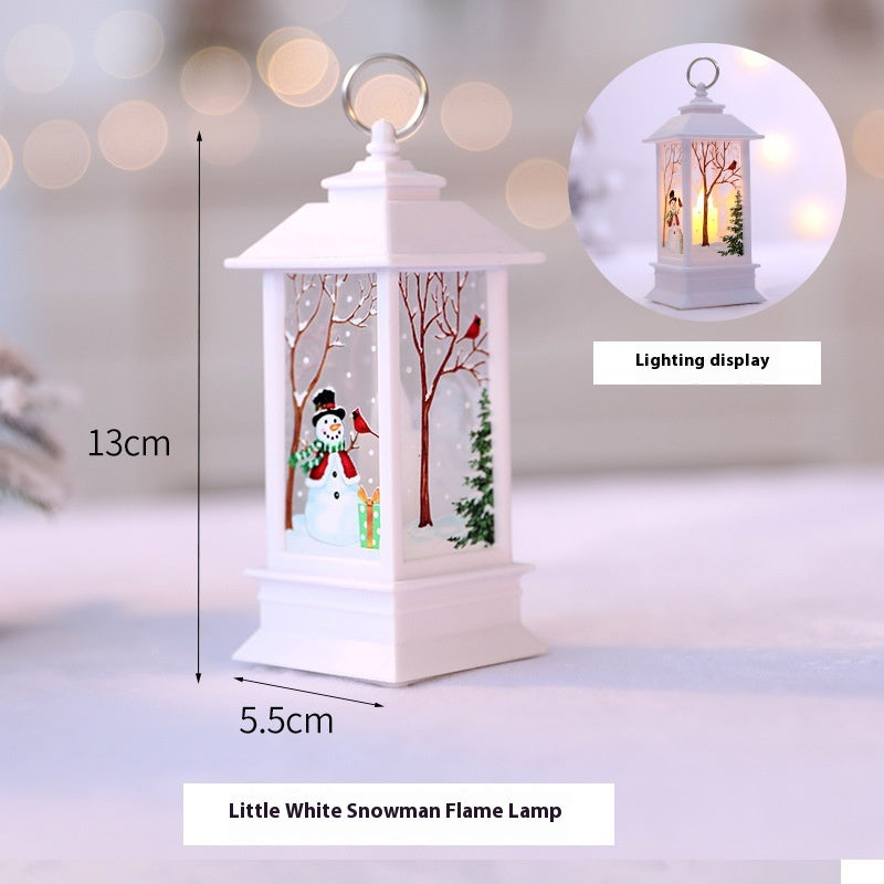 Lampe à huile portable de Noël Santa Claus LED lumières de nuit Batterie alimentée intérieur extérieur Ha