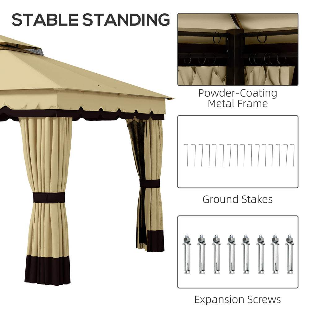10 x 12 Canopée double toit Patio Gazebo