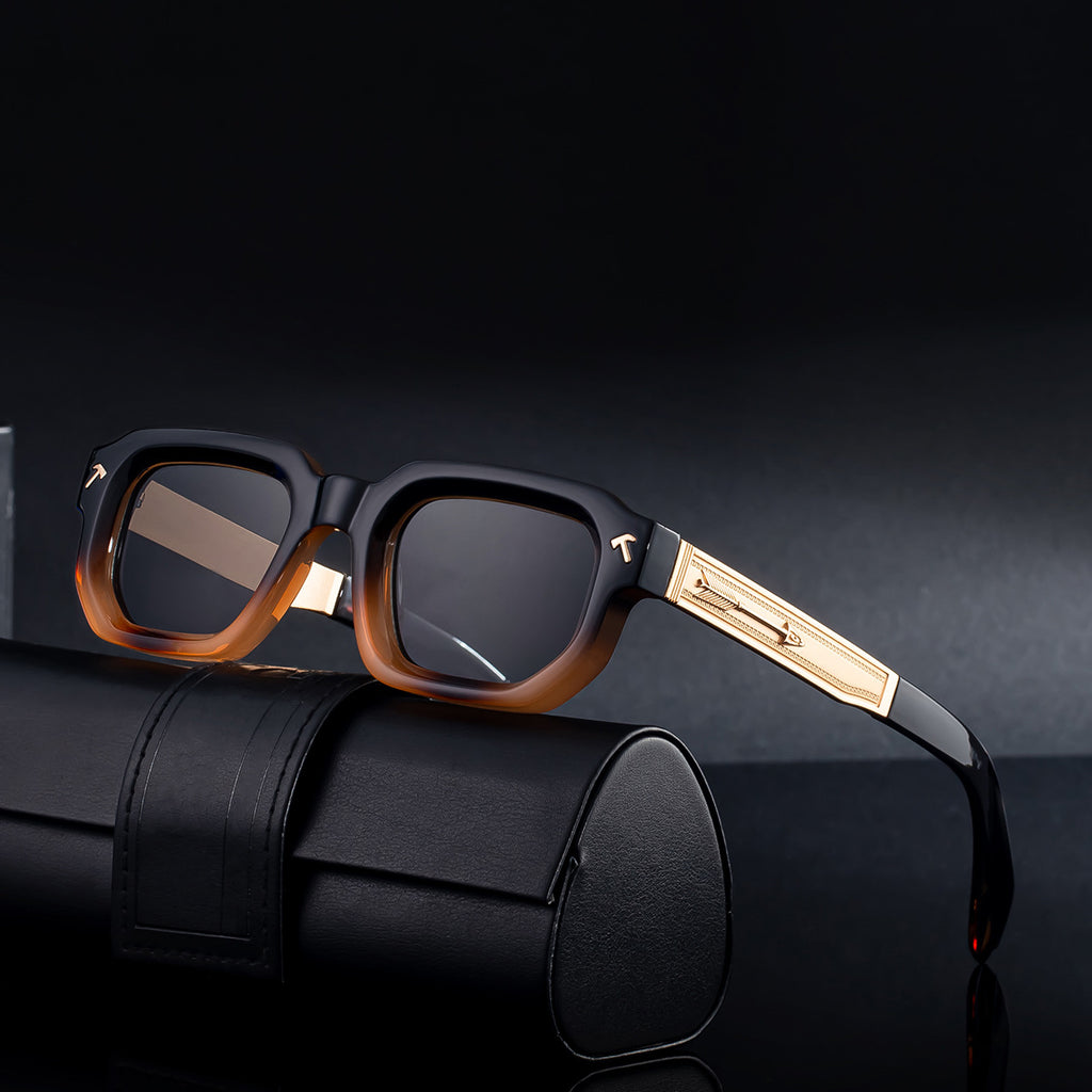 Lunettes de soleil européennes et américaines Fashion Square Frame