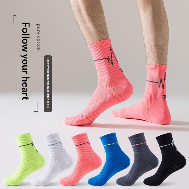 Chaussettes en cours d'exécution Chaussettes mi-calf ECG