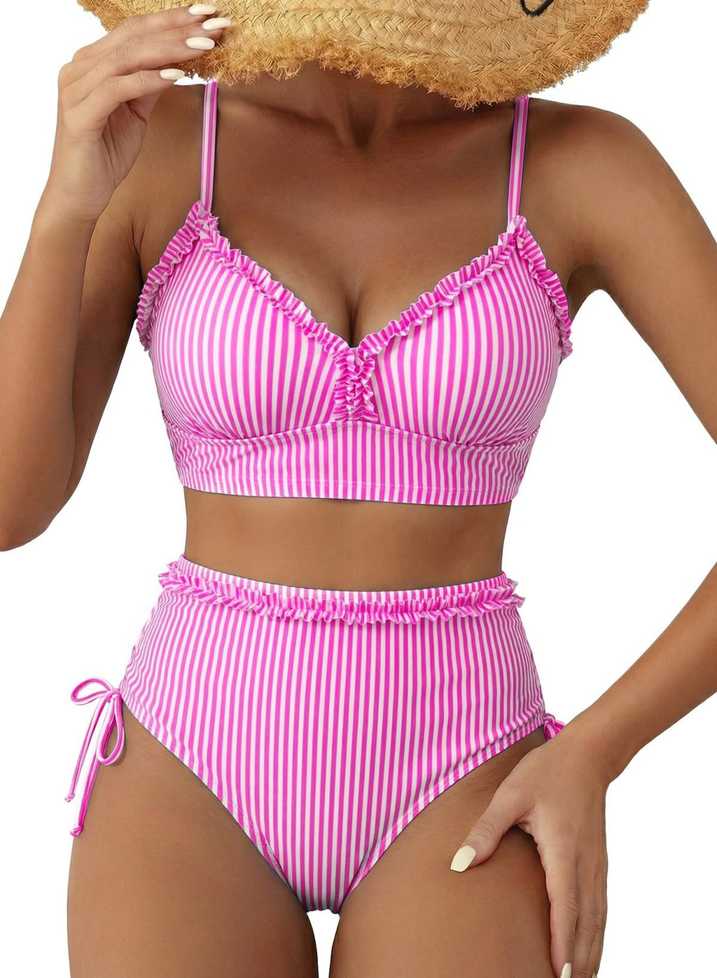 Femmes Patchwork Top et Shorts Bikini Set