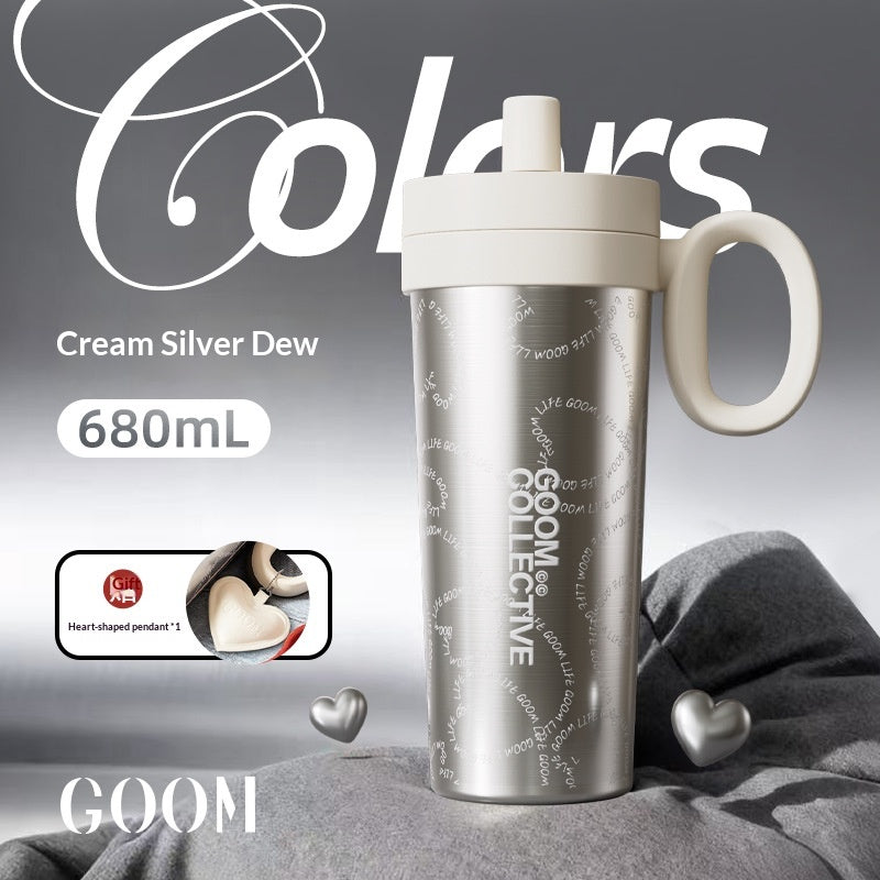 Bouteille d'eau en acier inoxydable isolé Élégant et portable parfait comme cadeau d'anniversaire