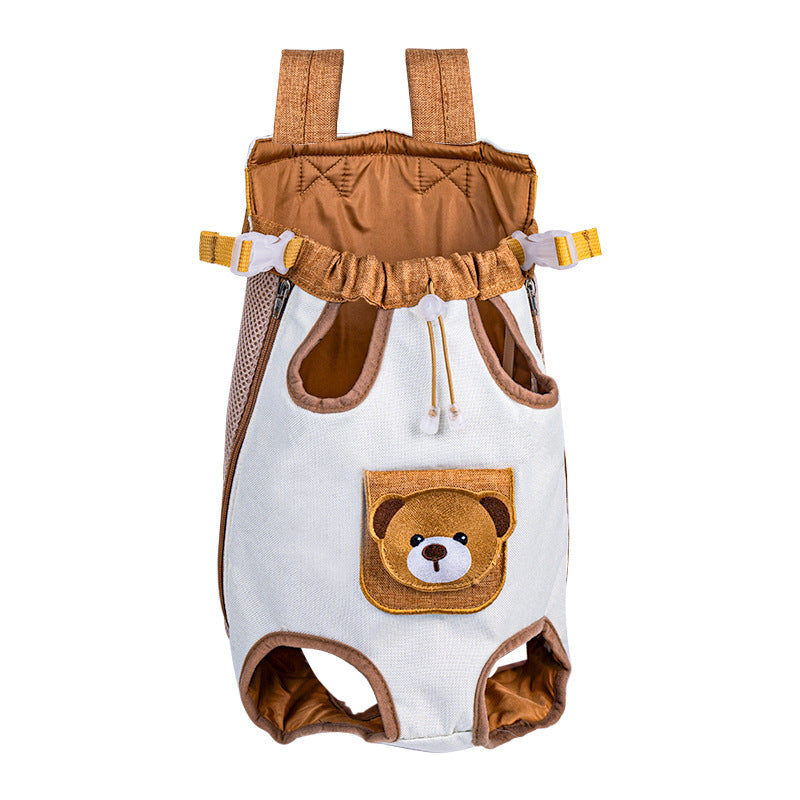 Sachet de chien portable avec ceinture de poitrine