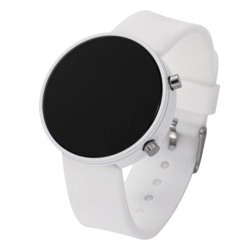 Simple couleur bracelet en silicone écran LED montre électronique