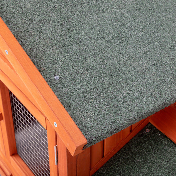 61pouces de poulet en bois Hen House Rabbit Wood Hutch Volaille Cage Habitat