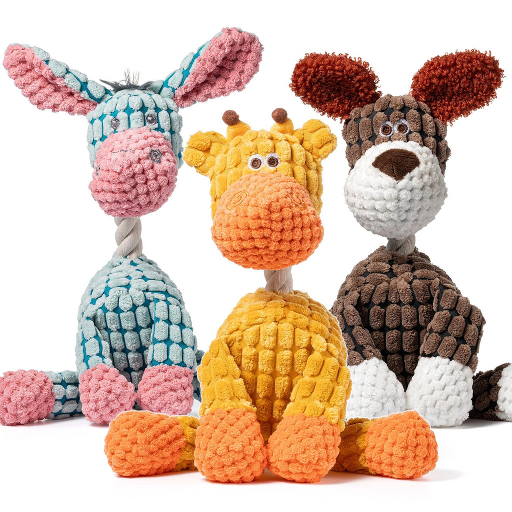 3 Pack de jouets de chien Squeaky