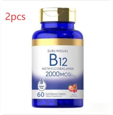Comprimés Vitamine B12 les plus vendus 2000 Mcg 60 à action rapide