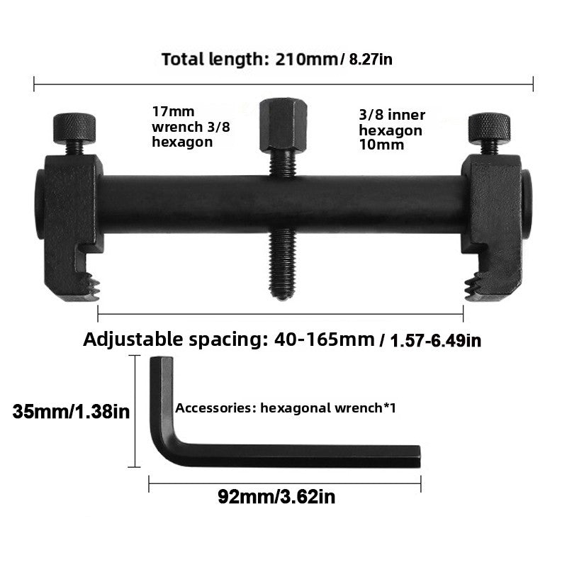 Pull universel pour conduit côtelé Poulies Enleveur d'arbre à cran Outils de moteur de garage