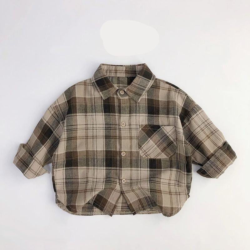 Manteau de printemps élégant et chemise pour enfants