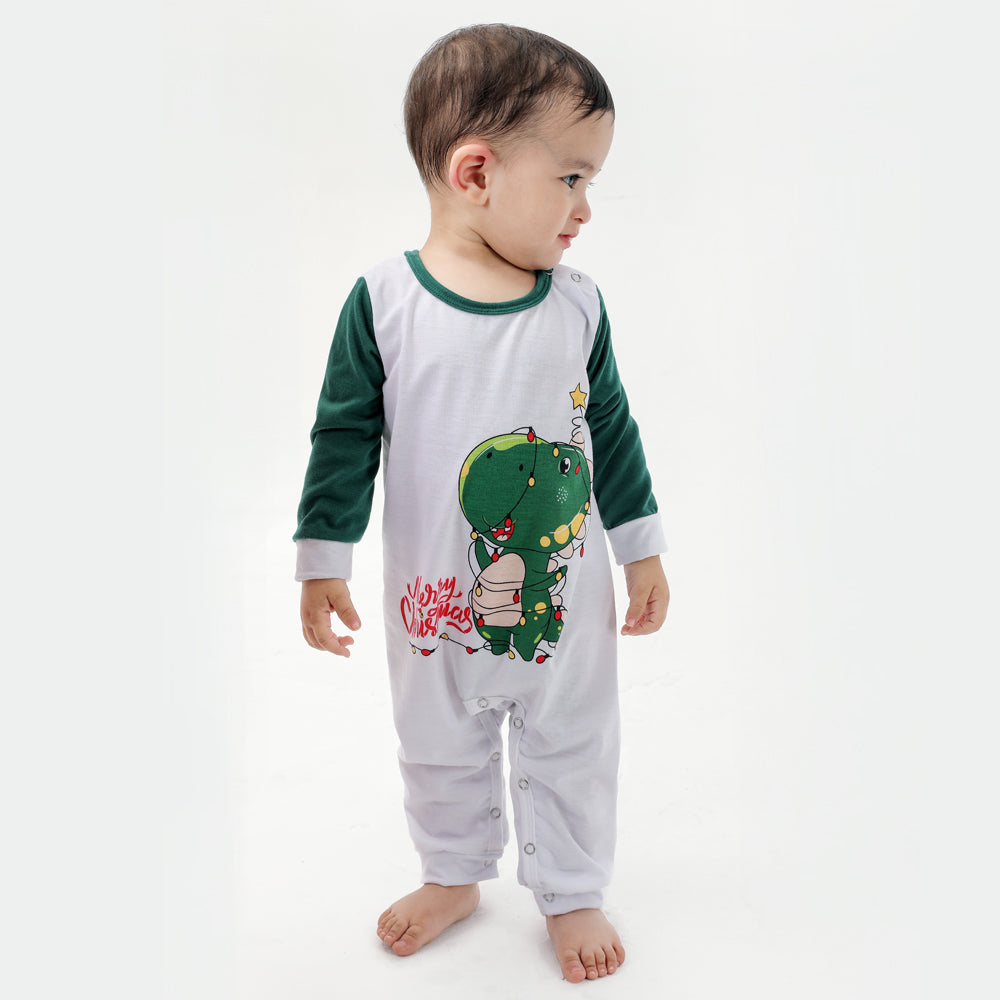 Famille European and American Christmas Parent-child Printed Pajamas Set