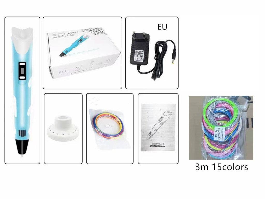 Ensemble de jouets de brosses tridimensionnelles 3D pour enfants