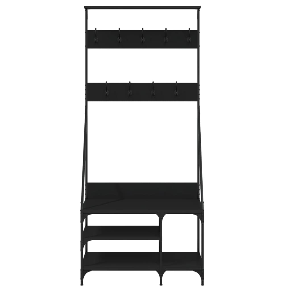 Rack de vêtements avec plateau de chaussures 80x Rack de vêtements avec
