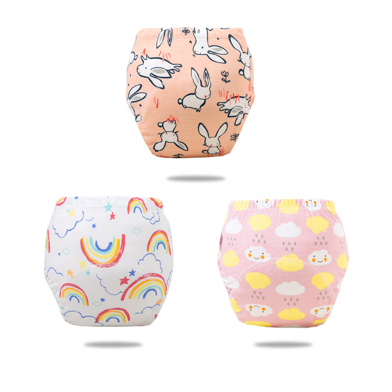 Pantalons d'entraînement de toilette bébé Pure coton imperméable Couche lavable