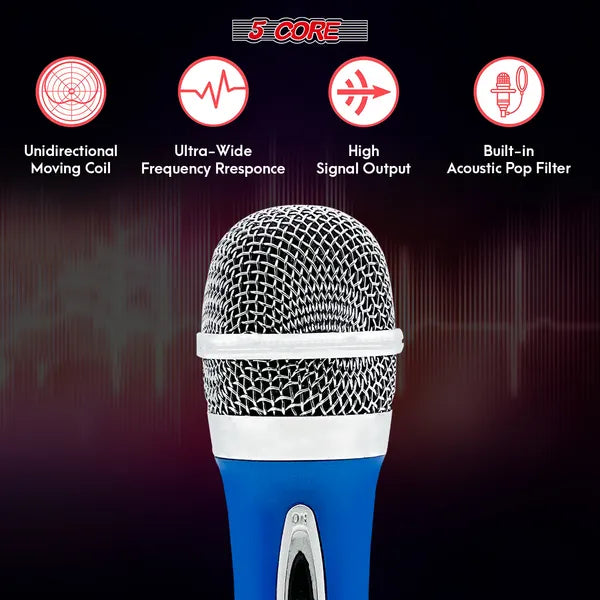 5 Core XLR Microphone Dynamic Mic Karaoke Singing Studio Mics Microfono portable