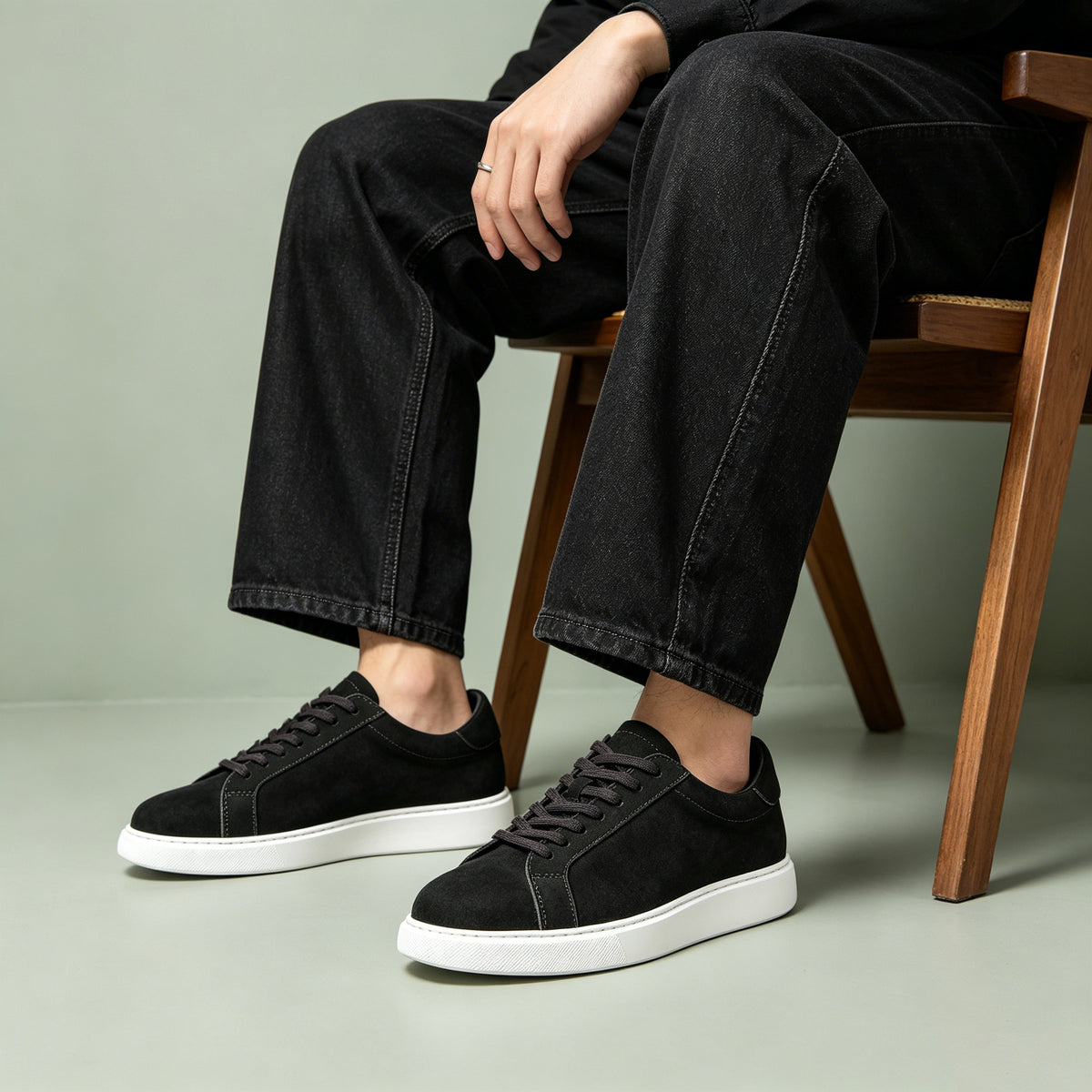 Chaussures en cuir lavés Hommes Chaussures en cuir casual