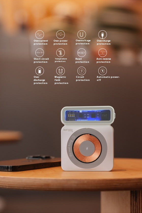 Grande capacité 225W Banque de puissance magnétique sans fil à charge rapide