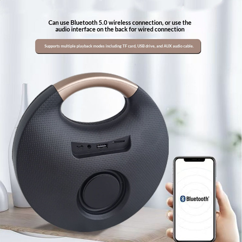 Cadeau Bluetooth Mini tissu Portable Outdoor Wireless Subwoofer Desktop Home Speaker