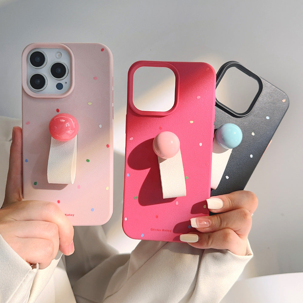 Dopamine 13 Silicone 12 Boîtier de téléphone à anneaux fixés