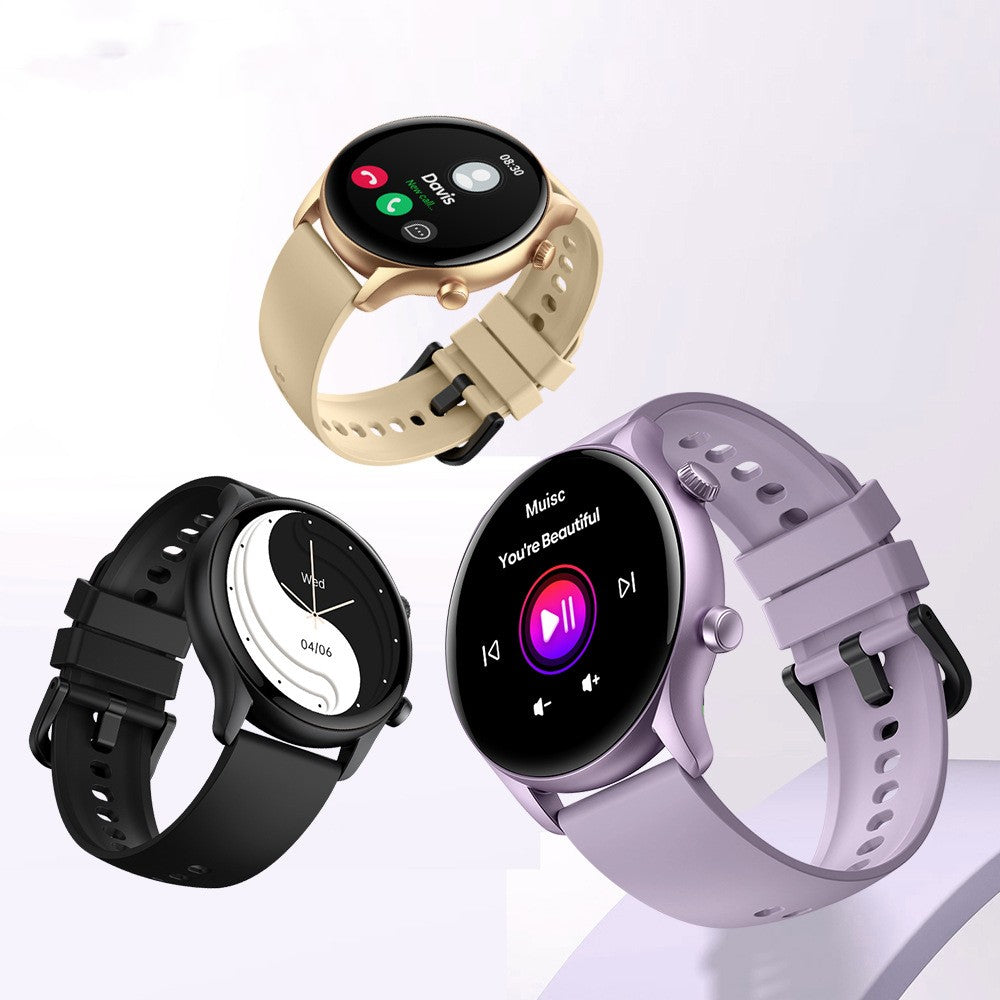 Smart Watch Bluetooth Appel de fréquence cardiaque Step Fitness Tracking Unisex