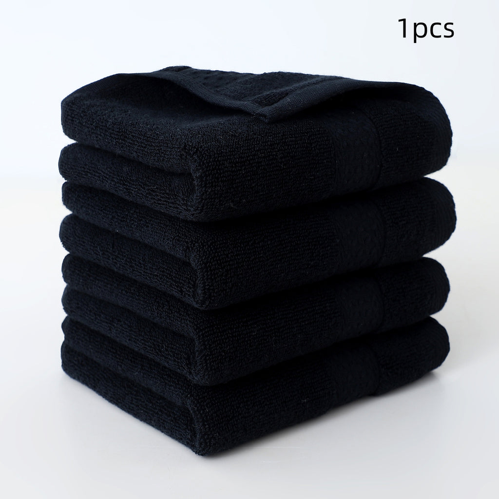 Serviette à main en coton pur simple Serviette à visage de ménage douce et absorbante
