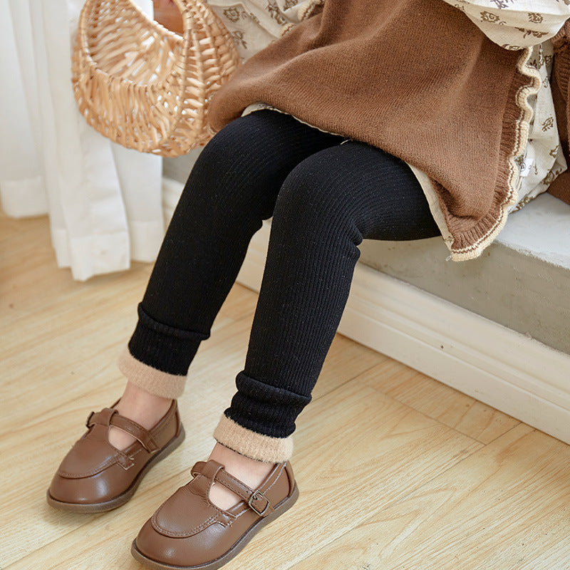 Leggings bébé Pantalons épais doublés de polaire