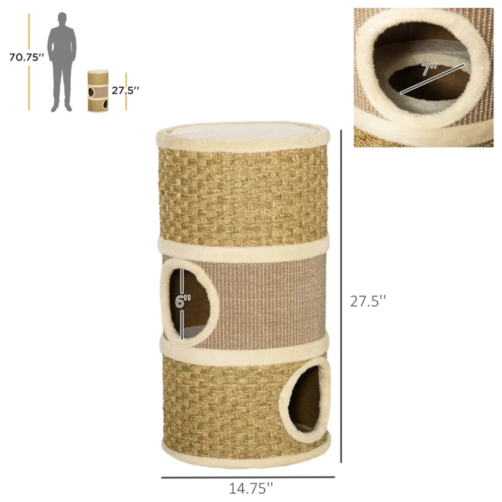 Maison de chat en bois / Arbres de chat / Tour d'escalade de chat ( Amazon Shipping) (Interdit par WalMart)
