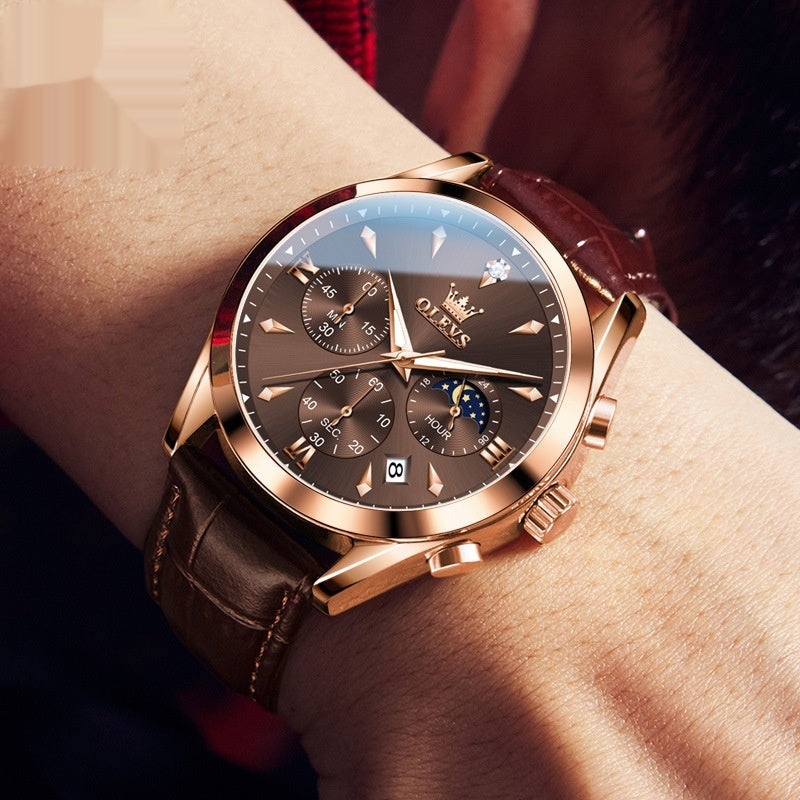 Montre de mode multifonctionnelle pour les hommes