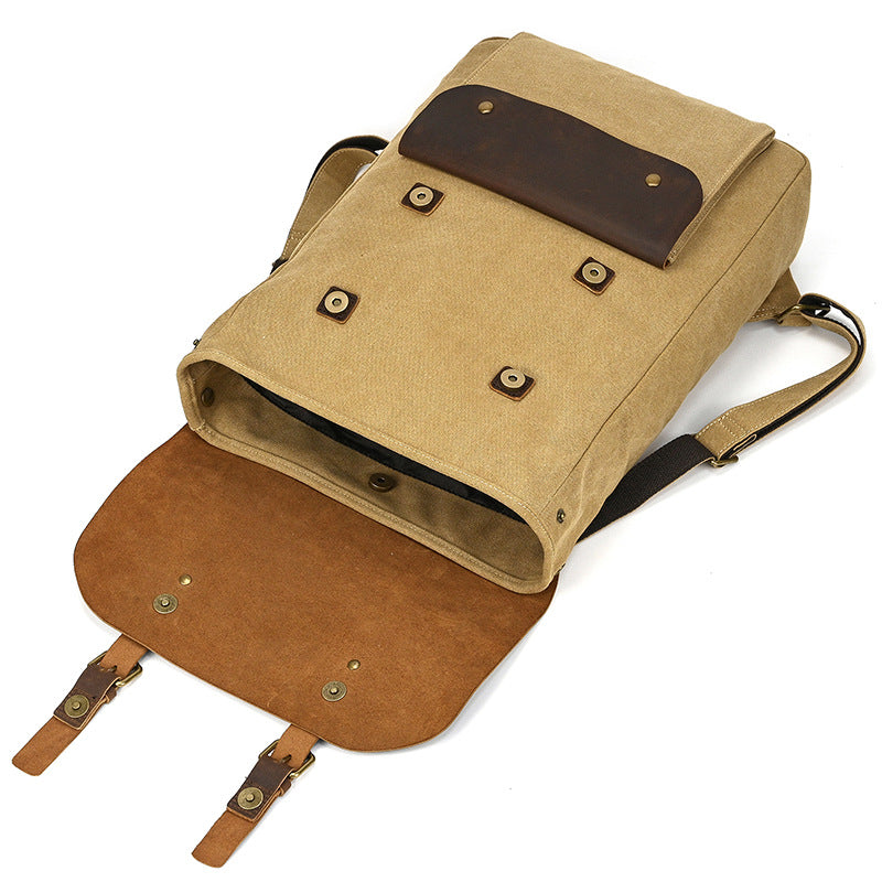 Sac à dos en cuir de grande capacité