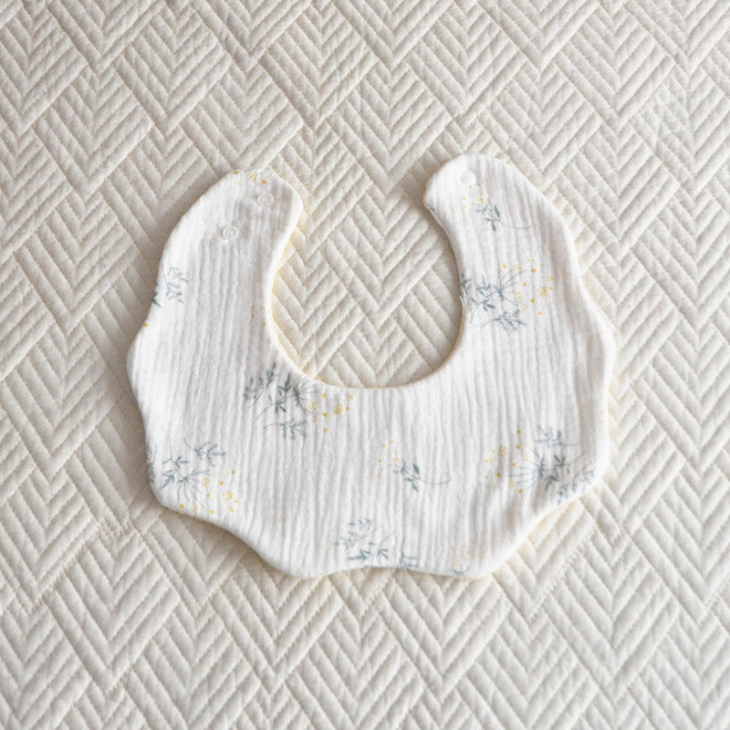 Coton Cinq couches Bib Pétale Baby Salive Serviette