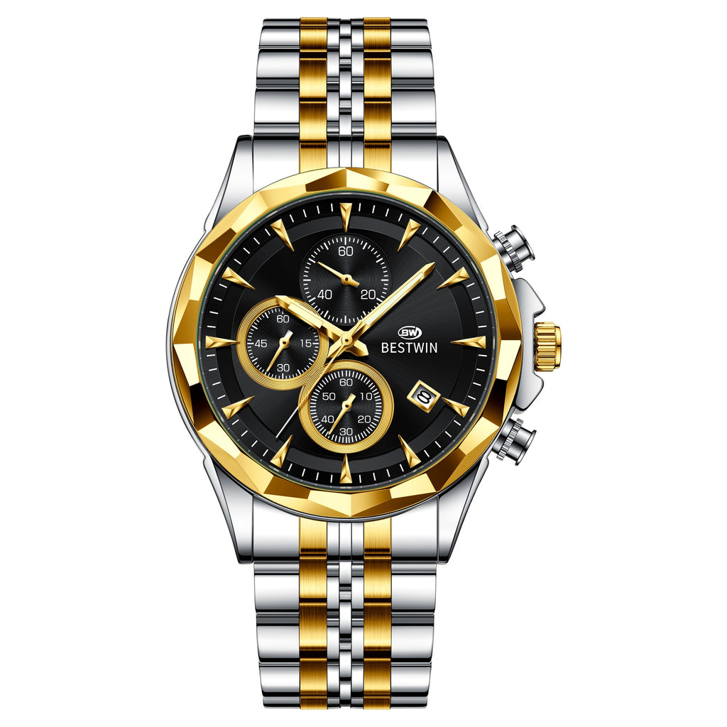 Homme Lumineux Montre personnalisée à six mains Élégante et accrocheuse