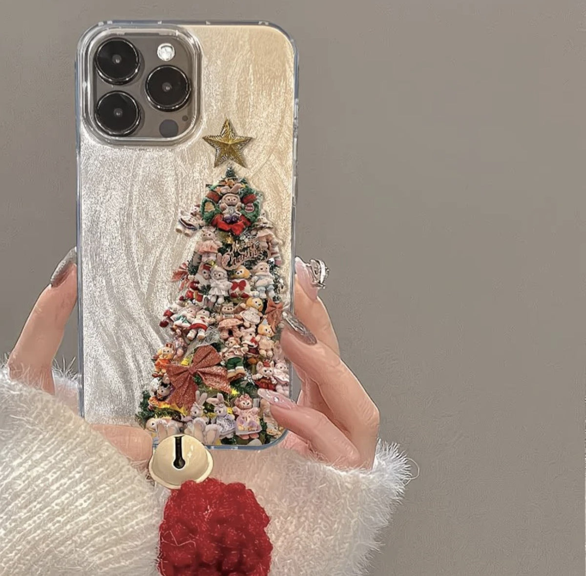 Doll Arbre de Noël Case de téléphone Style minimaliste