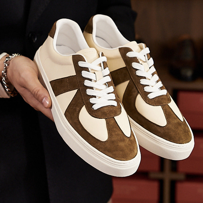 Chaussures Retro Color Matching Couple Casual Plat Skateboard