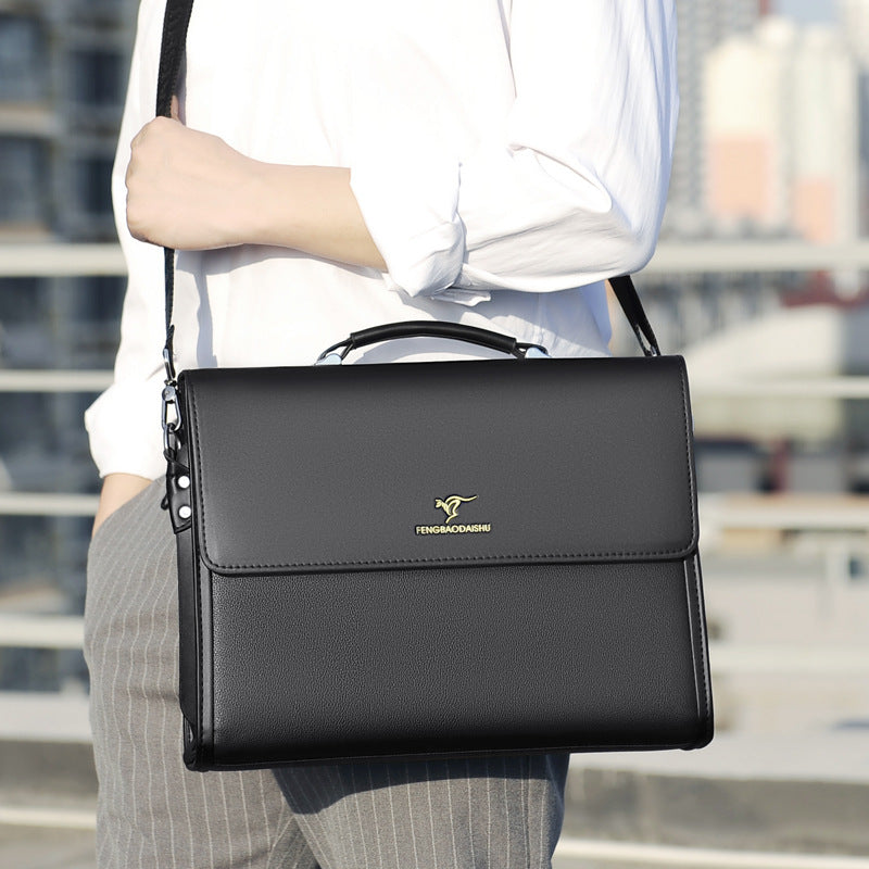 Porte-documents en cuir horizontal pour hommes