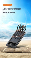 Avec câble à quatre fils Solar Energy Portable Batterie pour téléphones mobiles