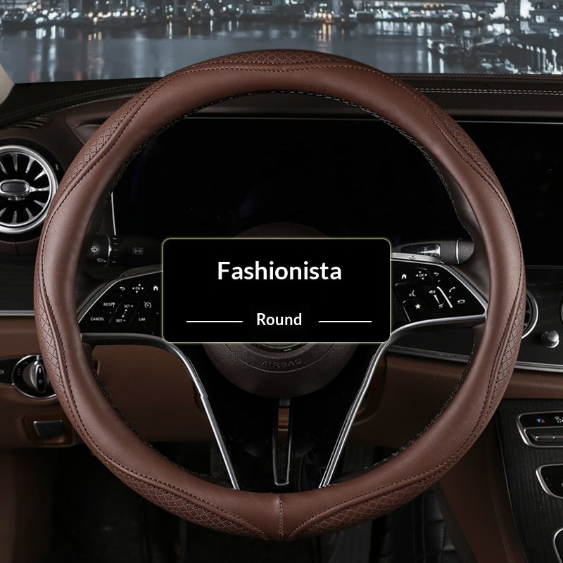 Couverture de volant de voiture cuir synthétique pour véhicules