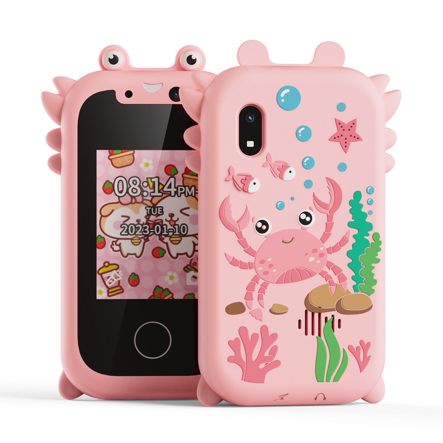 Téléphone à écran tactile double caméra pour les enfants pour l'éducation précoce