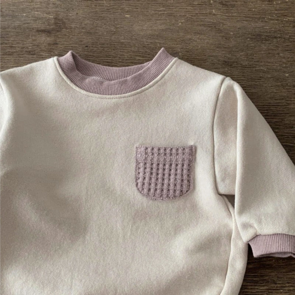 Vêtements de bébé Automne et d'hiver Vêtements garçons et filles Fashion Pocket Rib