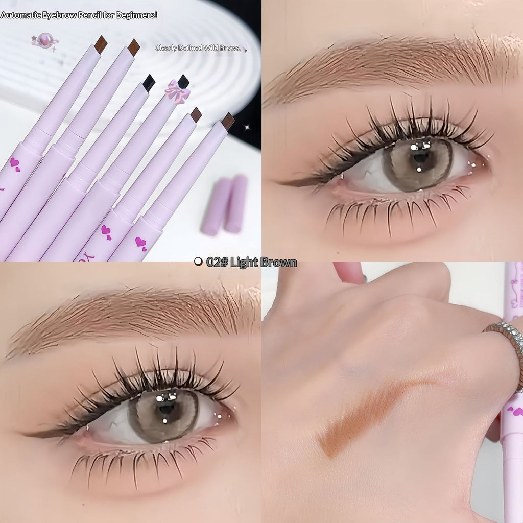 Crayon à sourcils triangulaire ultra-fin pour une forme de sourcils naturelle