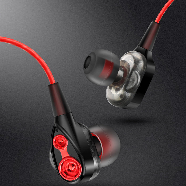 Casque Quad Core Dual Dynamic Metal Subwoofer
