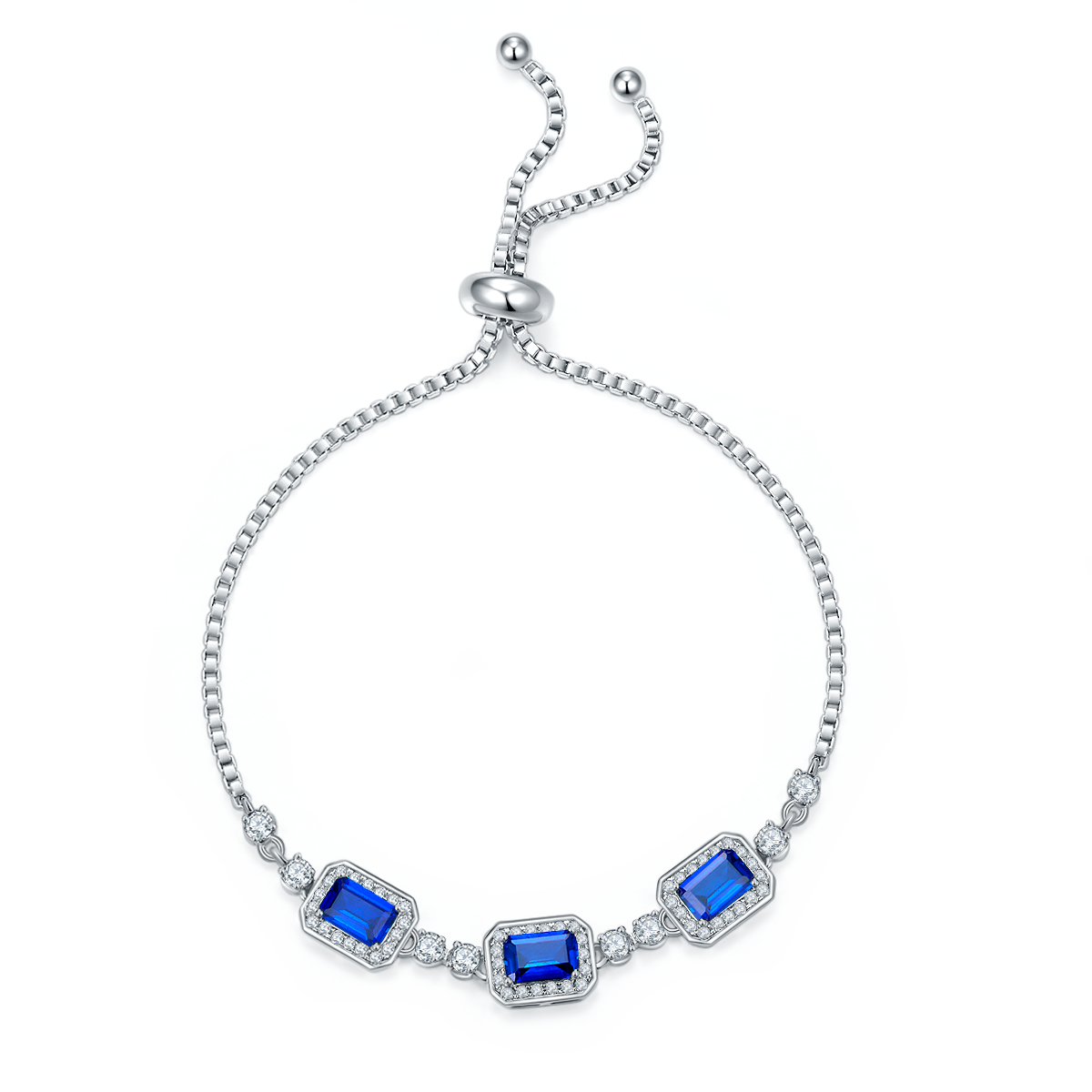 S925 Bracelet Bolo réglable en argent sterling