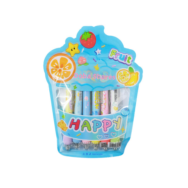 Presser les morceaux de la série stylo-dopamine en gel mélangés à 6 pièces