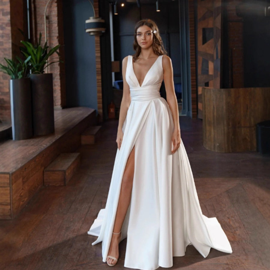 Robe longue rétro française élégante pour femmes