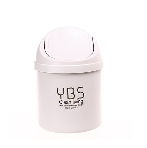 Mini poubelle de bureau blanc-1 pièce