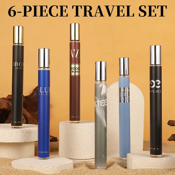 Ensemble de 6pcs, 1.18fl.oz 35ml Chaque bouteille, Spray eau de toilette pour hommes, Parfum de longue durée, 6